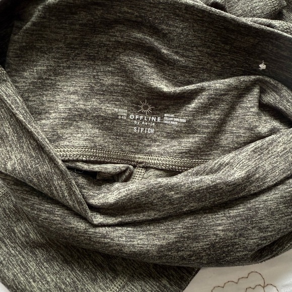 Offline Charcoal Gray/Green Women's Leggings - Picture 4 of 7